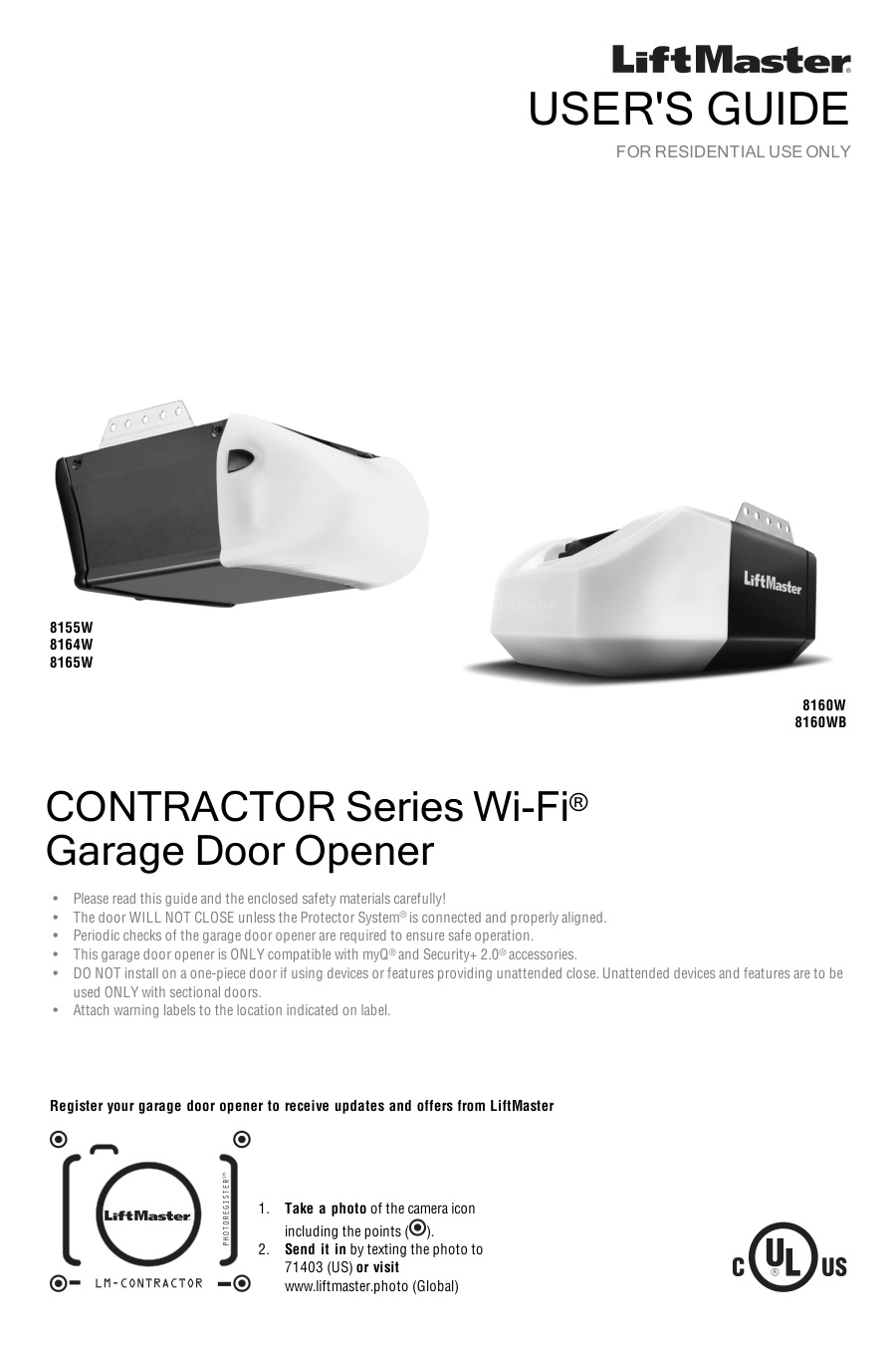 LiftMaster 8155W User Guide | Door Forensics