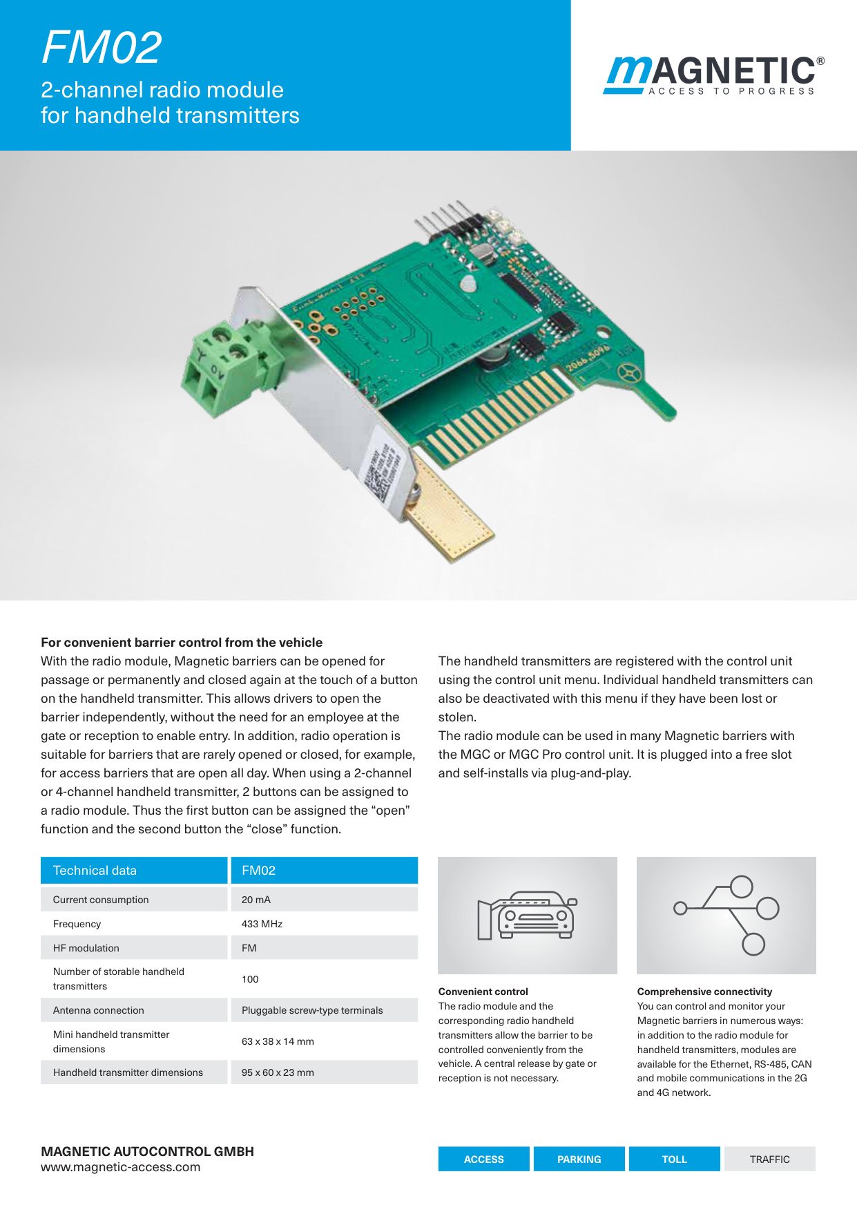 Magnetic Autocontrol FM02 Specification Sheet | Door Forensics