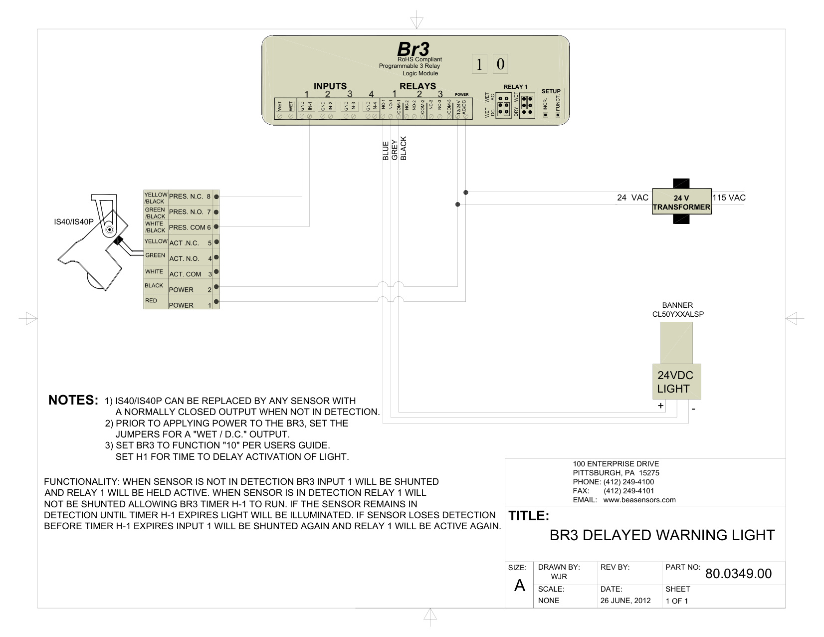BEA BR3 Wiring Diagram | Door Forensics