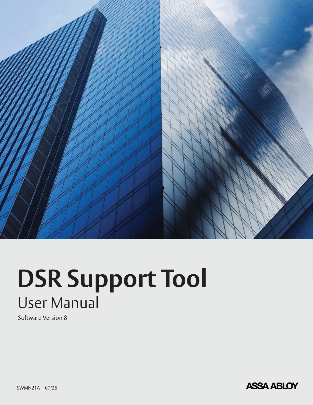 ASSA ABLOY DSR Support Tool User Manual | Door Forensics