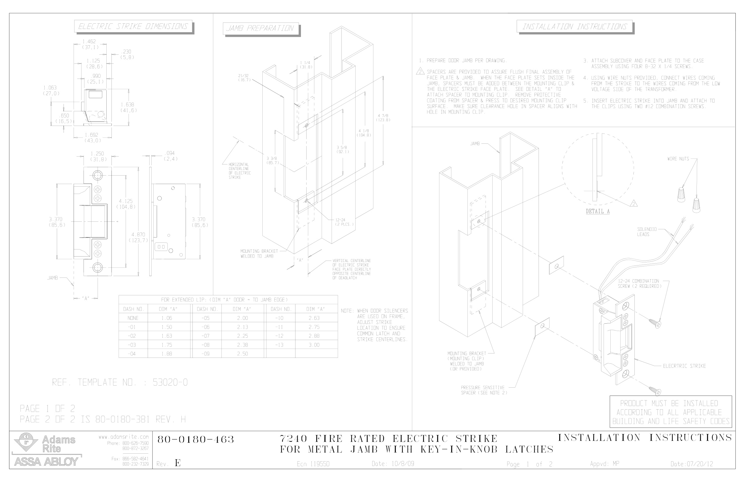 Adams Rite 7100 Series Wiring Diagram | Door Forensics