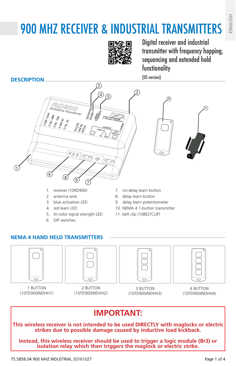 BEA 10RD900 Wiring Diagram | Door Forensics