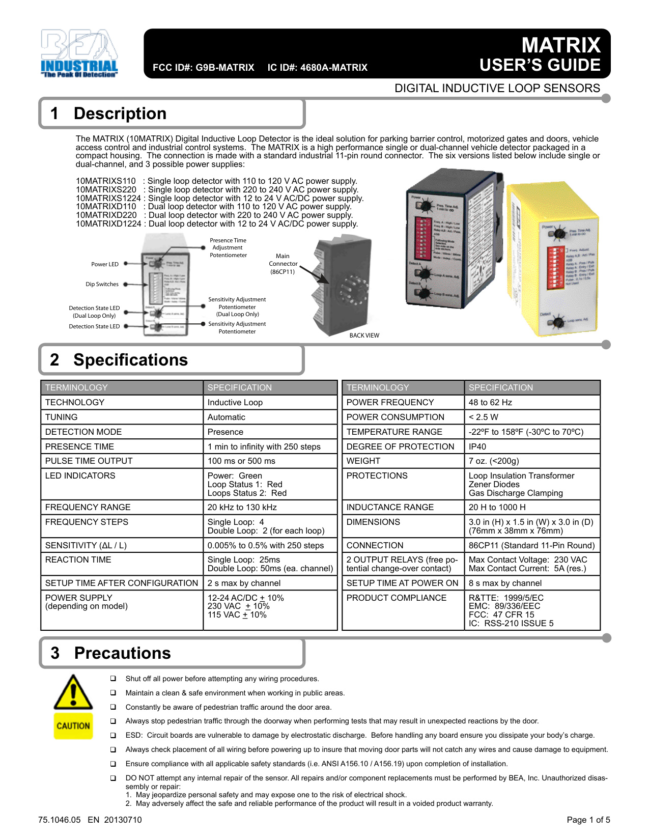 BEA Matrix User's Guide | Door Forensics