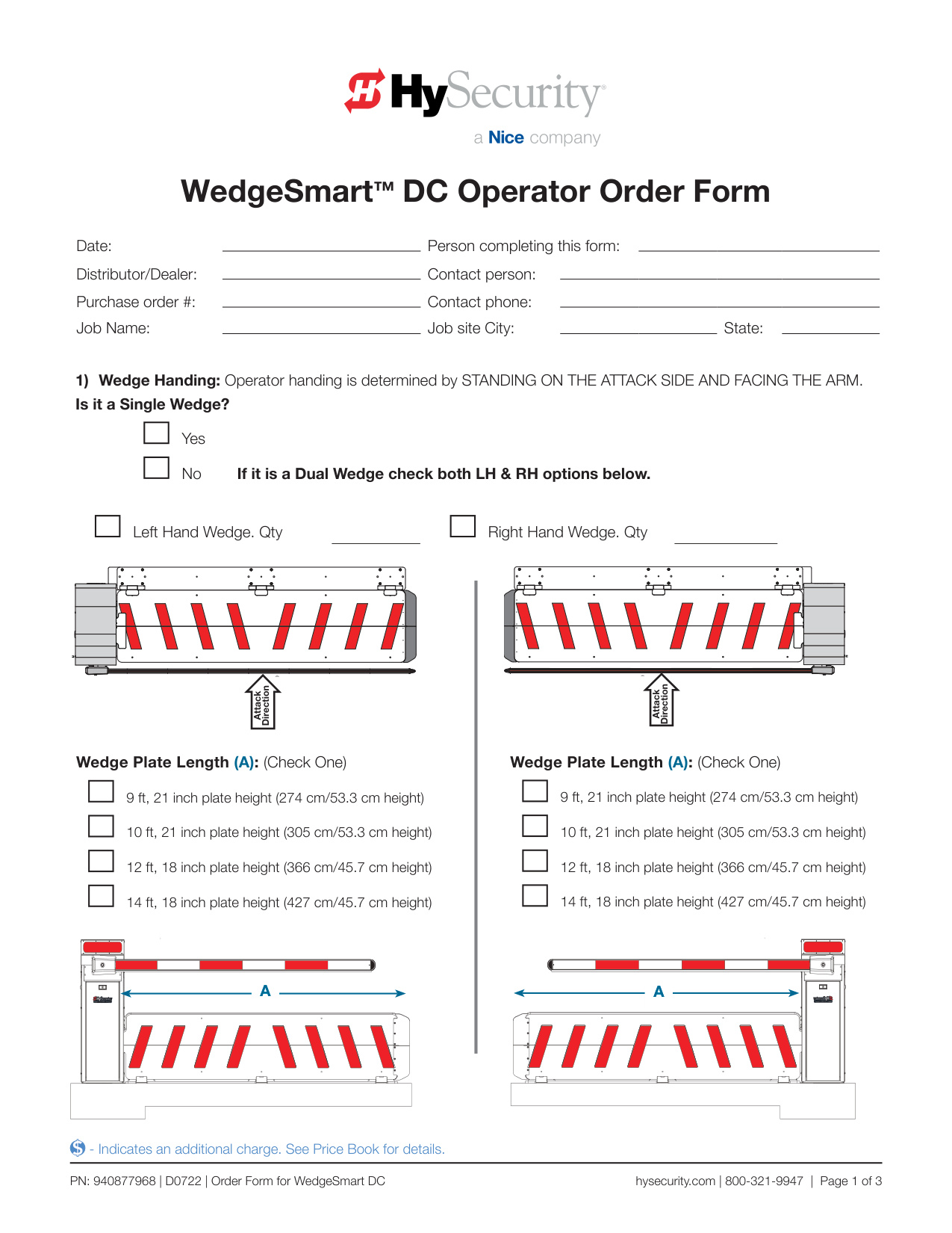 HySecurity WedgeSmart DC Order Form | Door Forensics
