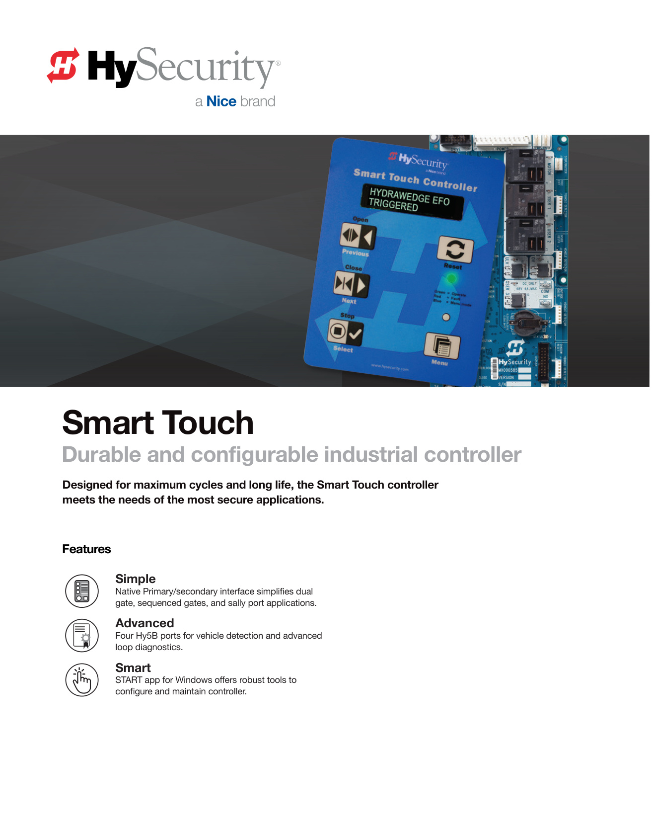 HySecurity Smart Touch Specification Sheet | Door Forensics