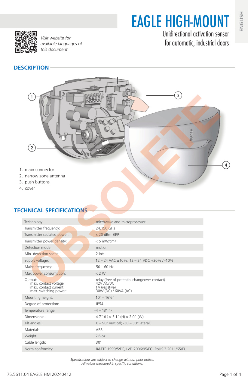 BEA Eagle HM Installation Manual | Door Forensics
