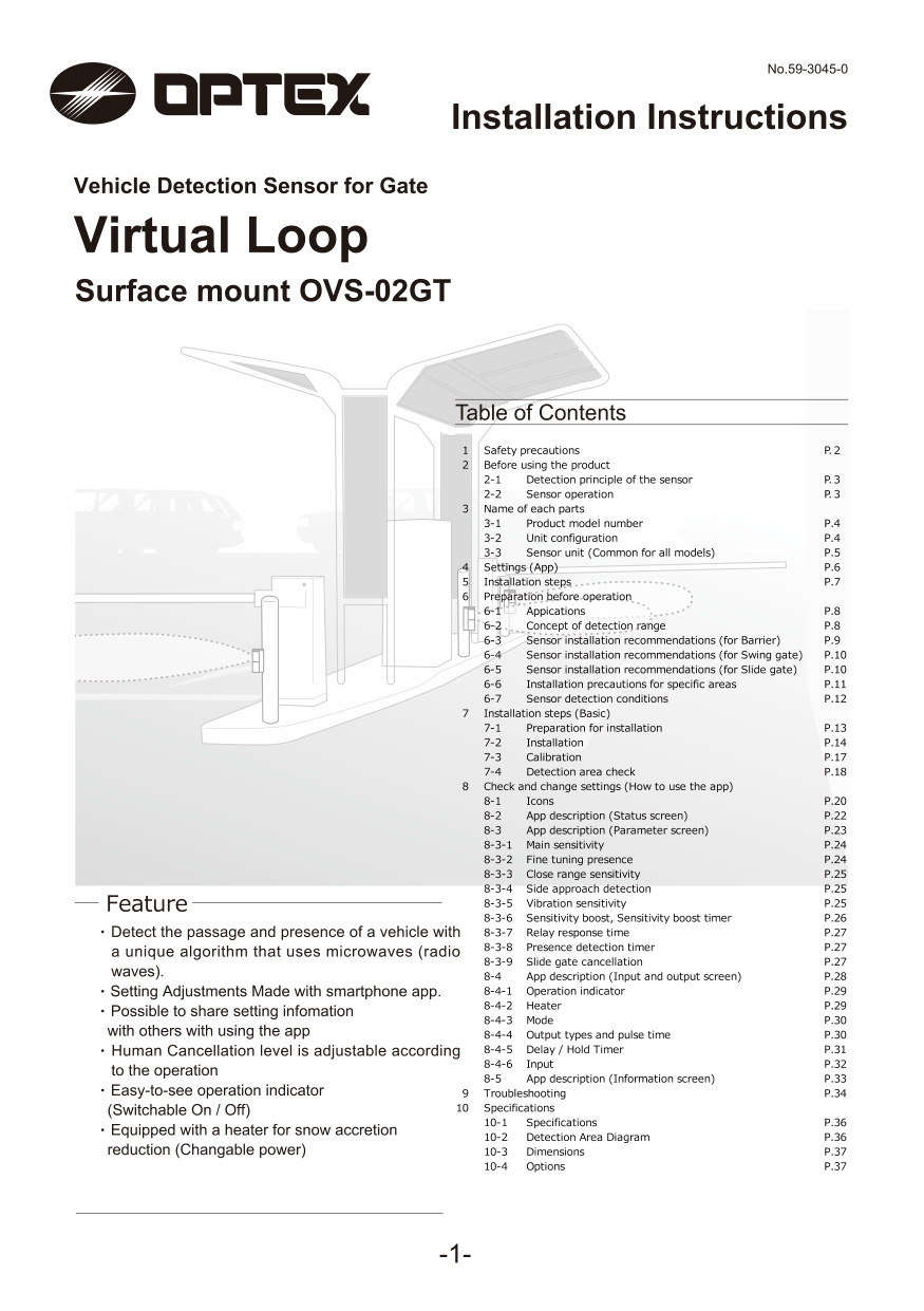 Optex OVS-02GT Vehicle Loop Detector Tech Guide - Door Forensics