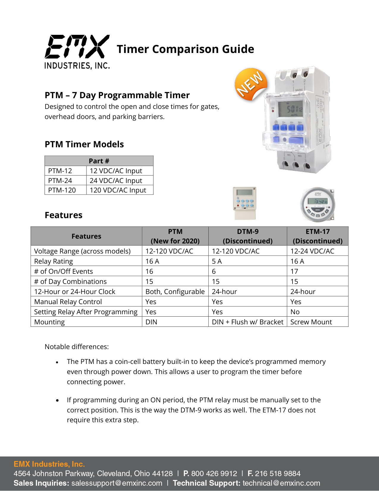 EMX PTM Programming Guide | Door Forensics